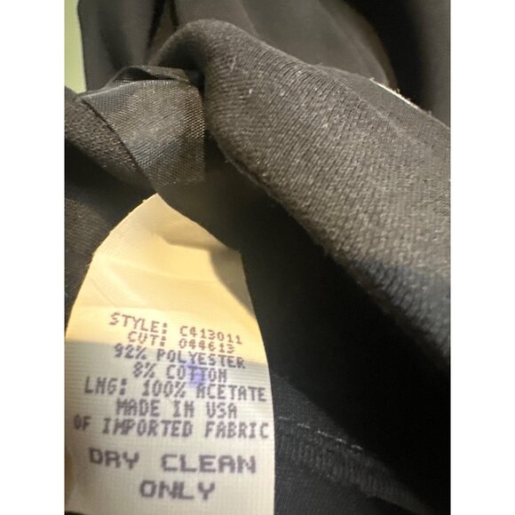 Canvasbacks Women’s 14 Black Vintage Blazer Y2K Embroidered Designs Made in USA - Picture 4 of 8